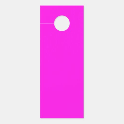  Bright Magenta solid color  Door Hanger