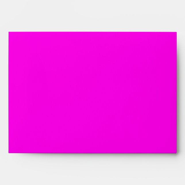Bright Magenta Solid Color Envelope (Front)