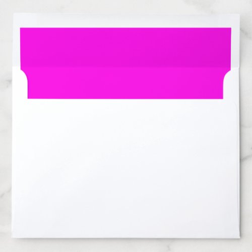  Bright Magenta solid color  Envelope Liner