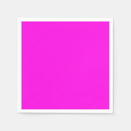  Bright Magenta solid color  Napkins