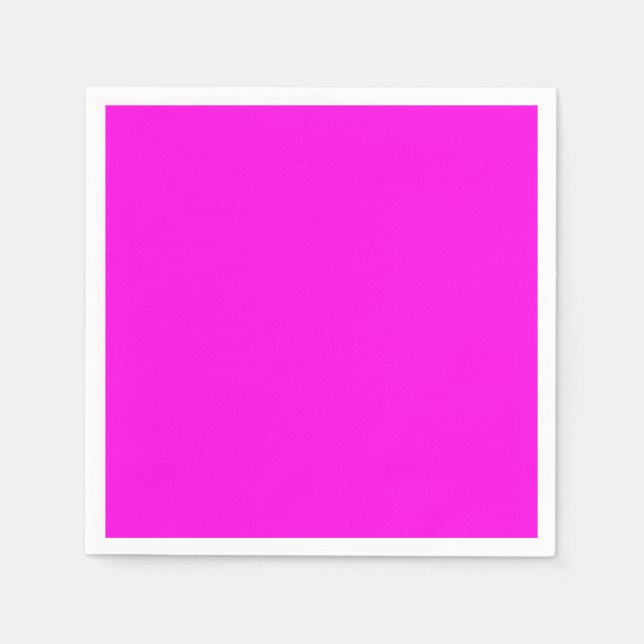  Bright Magenta (solid color)  Napkins (Front)