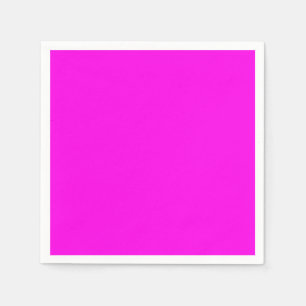Bright Magenta Solid Color Napkins