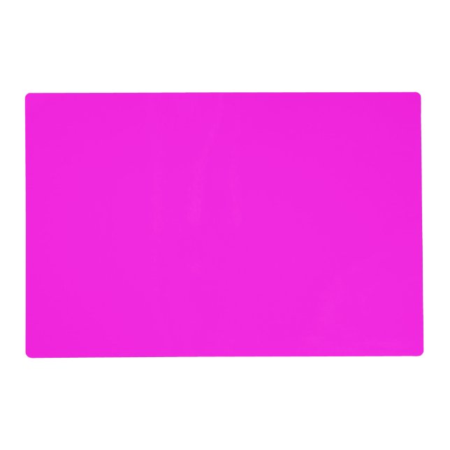  Bright Magenta (solid color)  Placemat (Front)