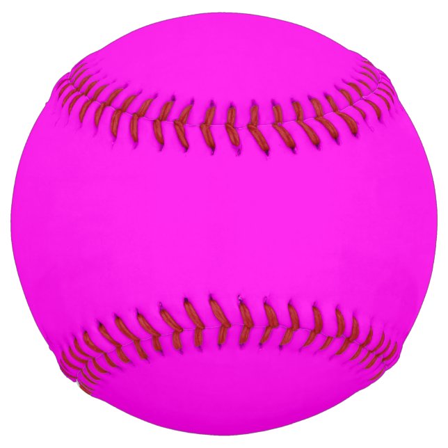 Bright Magenta Solid Color Softball (Front)