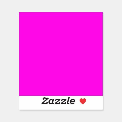  Bright Magenta solid color  Sticker