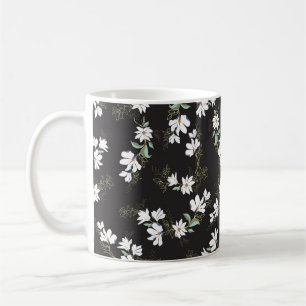 Bright Magnolia Seamless Pattern Coffee Mug