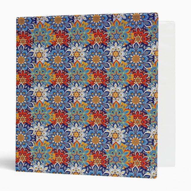 bright mandala  3 ring binder (Front/Inside)
