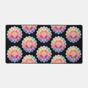 Bright Mandala Floral Desk Mat