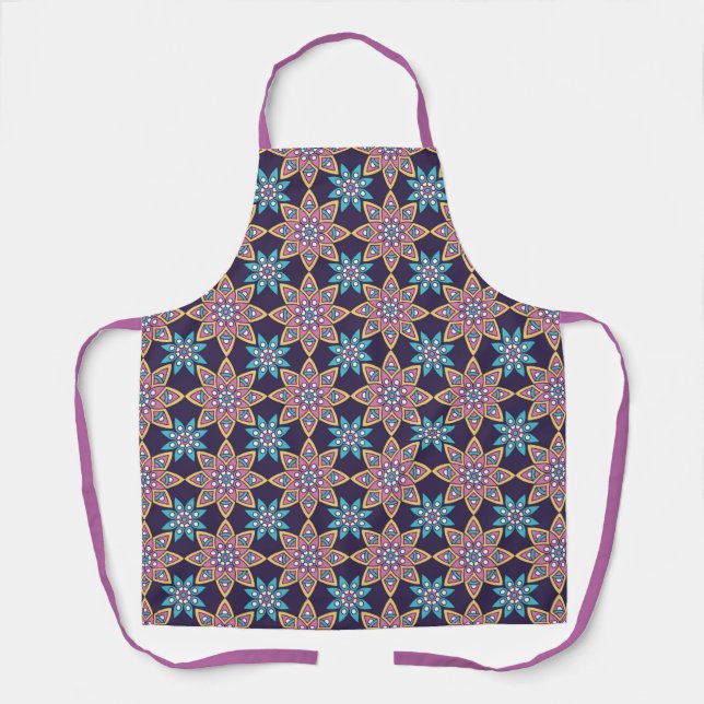 Bright Mandala Pattern Apron (Front)