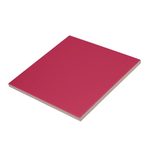 Bright maroon solid color  ceramic tile