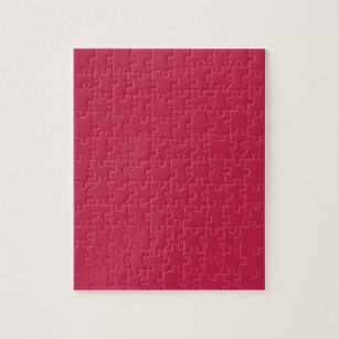 Bright maroon (solid color)  jigsaw puzzle