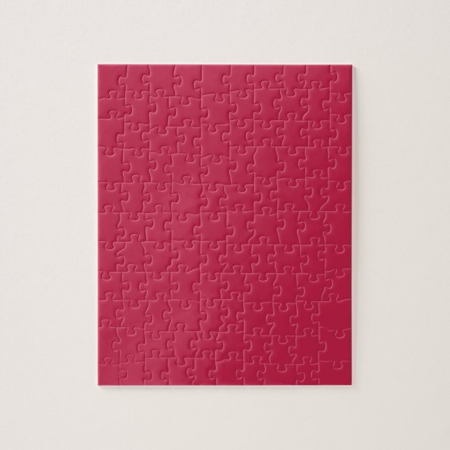 Bright maroon (solid color)  jigsaw puzzle (Vertical)