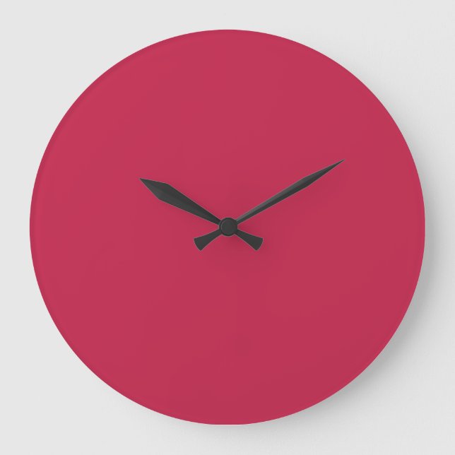 Bright maroon (solid color)  large clock (Front)