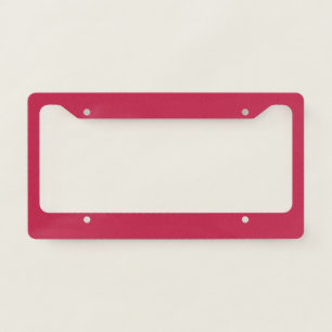 Bright maroon (solid color) license plate frame