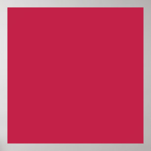 Bright maroon (solid color) poster