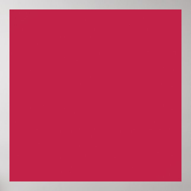 Bright maroon (solid color)  poster (Front)