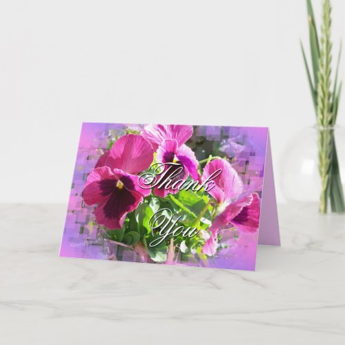 Bright Mauve Py card_customize any attendance Thank You Card