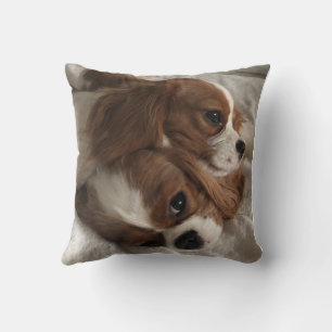 bright medium blue pillow
