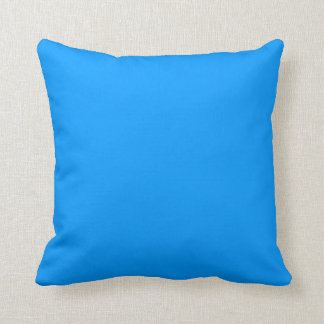 bright medium blue pillow
