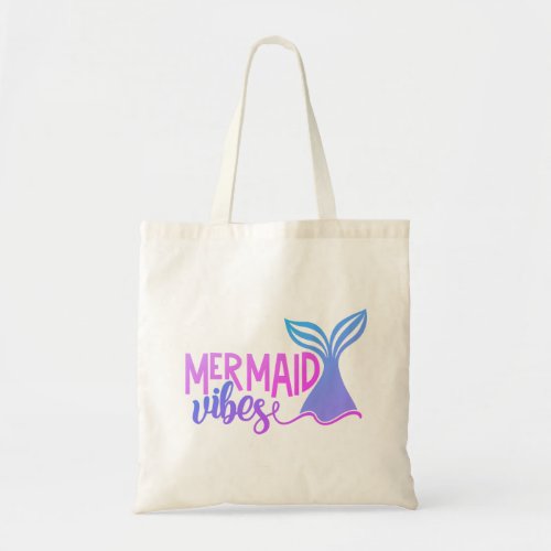 Bright Mermaid Vibes Cute Tote Bag