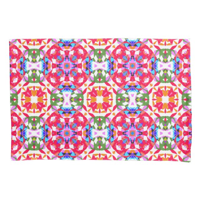 Bright Merry Traditional Christmas Star Pattern Pillow Case (Front)