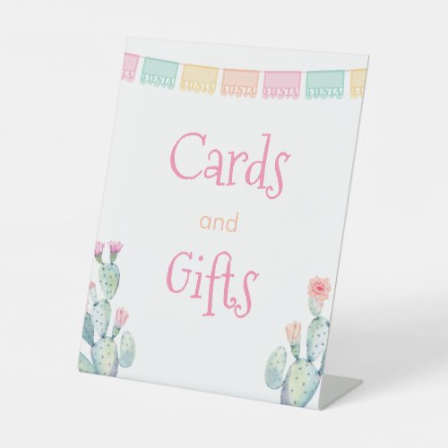 Bright Mexican Fiesta Cards And Gifts Baby Shower Pedestal Sign