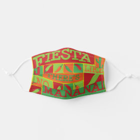 Bright Mexican Fiesta Funky Pattern Cloth Face Mask