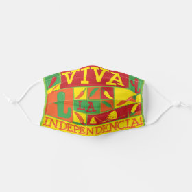 Bright Mexican Viva la Independencia Funky Pattern Cloth Face Mask