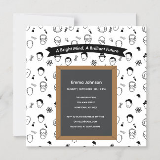 Bright Mind Brilliant Future Editable Invitation