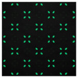 Bright Mint Green Leaf Abstract Pattern Fabric