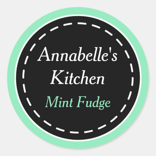 Bright Mint Kitchen Stickers