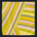 Bright Modern Citrus Stripes Pattern Bandana<br><div class="desc">This fun pattern features simple shapes and stripes in a bright and vibrant color palette of summer lime green,  lemon yellow,  and pink.</div>