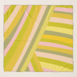 Bright Modern Citrus Stripes Pattern Scarf<br><div class="desc">This fun pattern features simple shapes and stripes in a bright and vibrant color palette of summer lime green,  lemon yellow,  and pink.</div>
