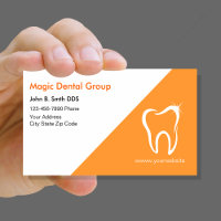 Bright Modern Dentist Business Cards