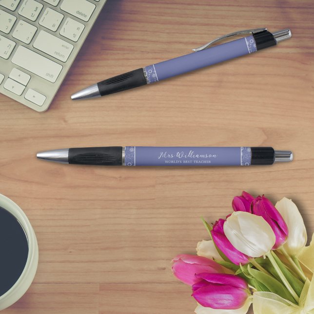 Bright Modern Floral Teacher's Pen (Bright Modern Floral Teacher's Pen. Say thank you with this personalised gift.)