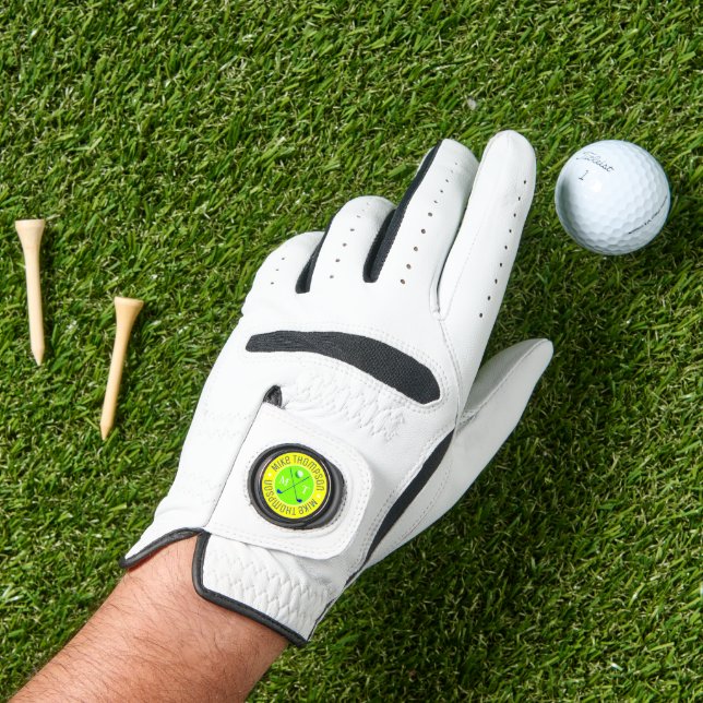 Bright Monogram for a Golf-Player  Golf Glove (Grass)
