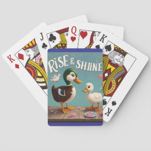 Bright Morning with Ducks Poker Cards