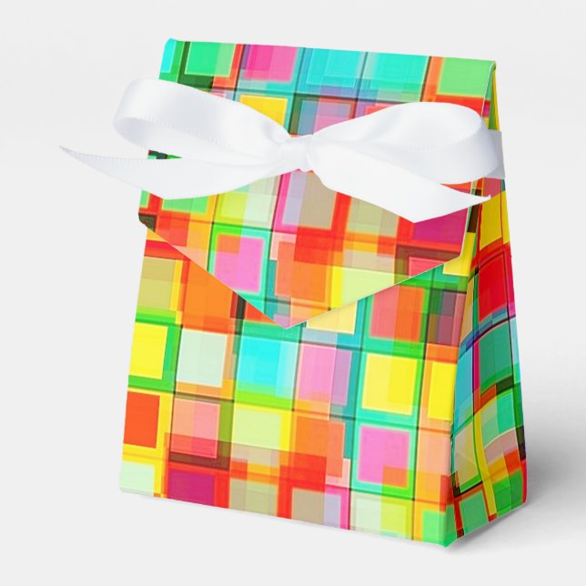 Bright mosaic favor boxes (Front Side)