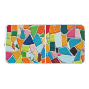 Bright Mosaic Tiles Beer Pong Table