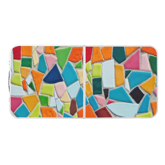 Bright Mosaic Tiles Beer Pong Table (Top)