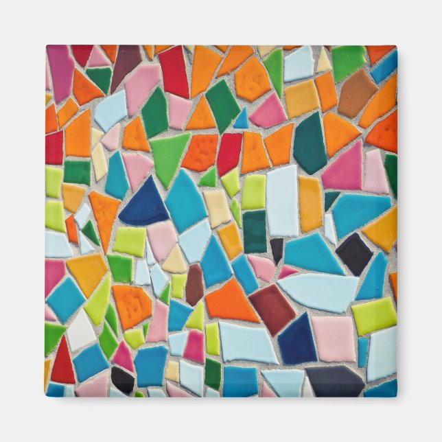 Bright Mosaic Tiles Magnet (Front)
