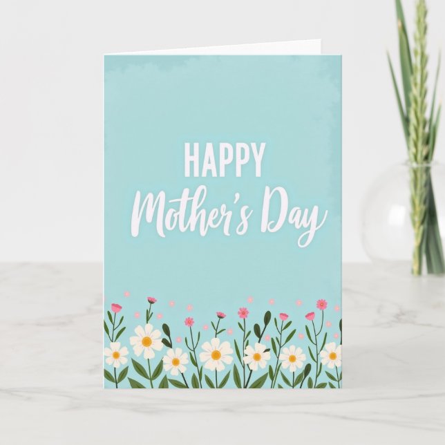 Bright Mothers Day Bloom Card (Front)