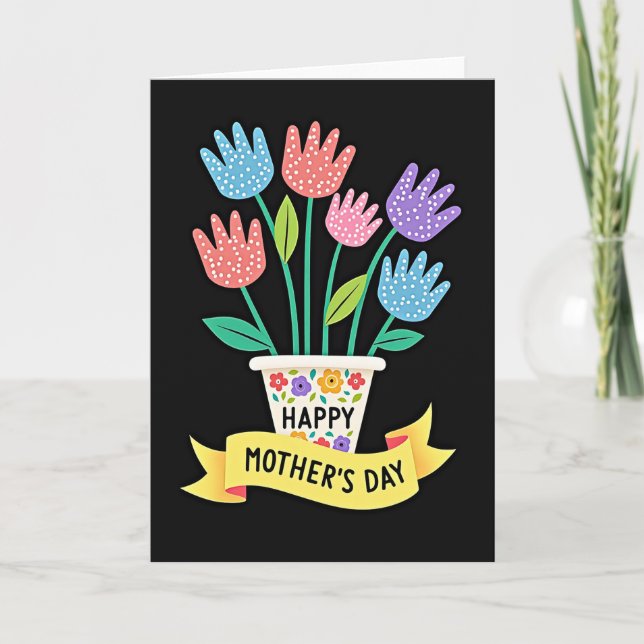 Bright Mothers Day Bouquet Card (Front)
