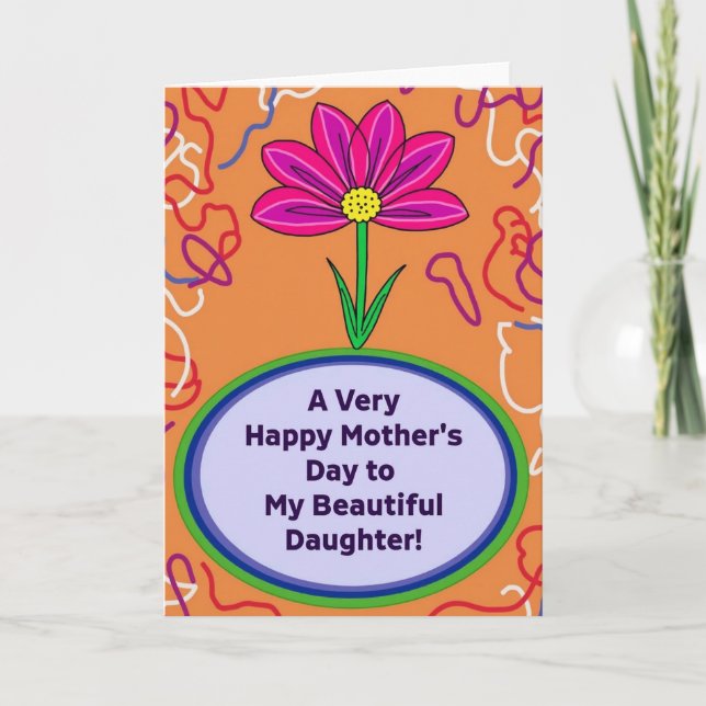 Bright Mothers Day Graphic Card (Front)