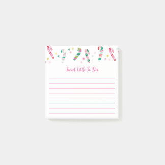 Bright Multi Colored Candy Cane Post-it Notes
