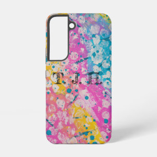 Bright Multicolor Abstract Design Samsung Galaxy S22 Case