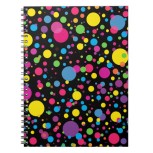 Bright Multicolor Polka Dots Notebook