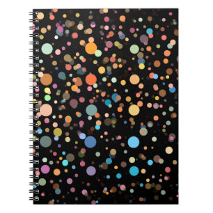Bright Multicolor Polka Dots Notebook