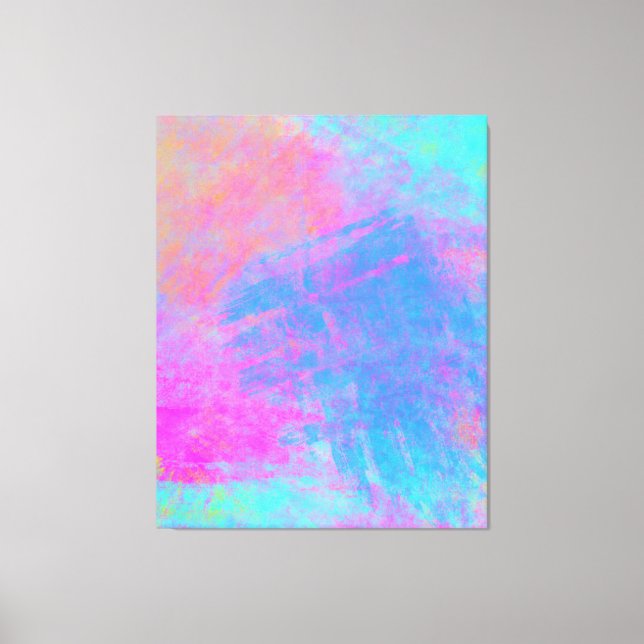 Bright Multicolor Splashes Canvas Print (Front)