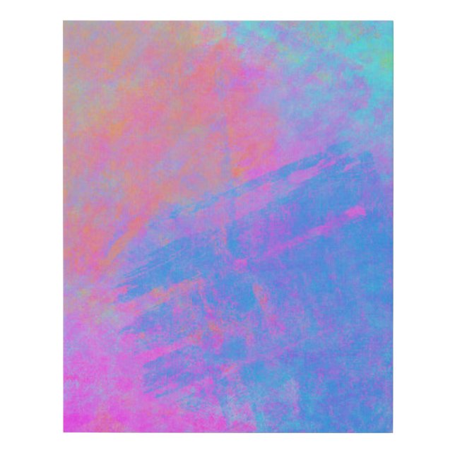 Bright Multicolor Splashes Faux Canvas Print (Front)
